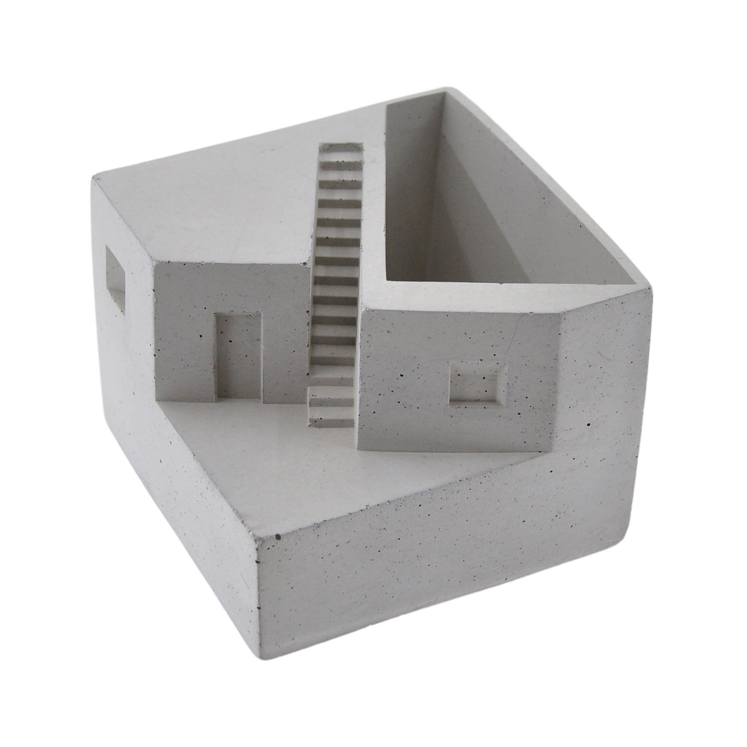 Minimal Brüt Beton Masaüstü Kalemlik